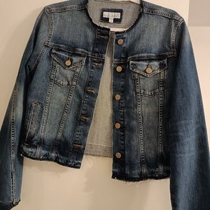 ANN TAYLOR LOFT STUNNING JEAN JACKET SZ M